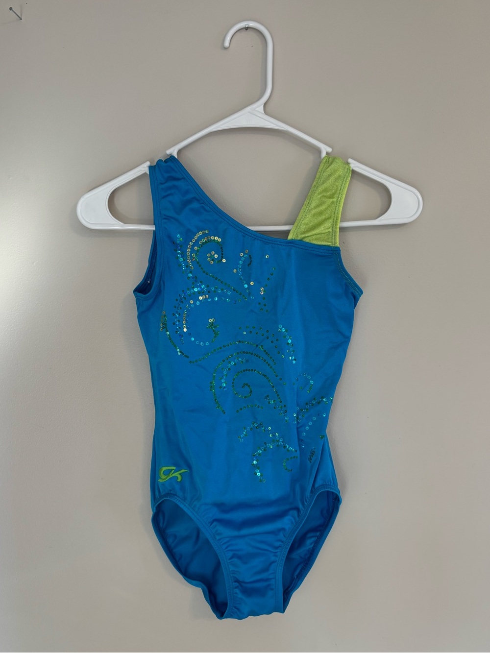 GK Blue And Green Sequin Leotard AS